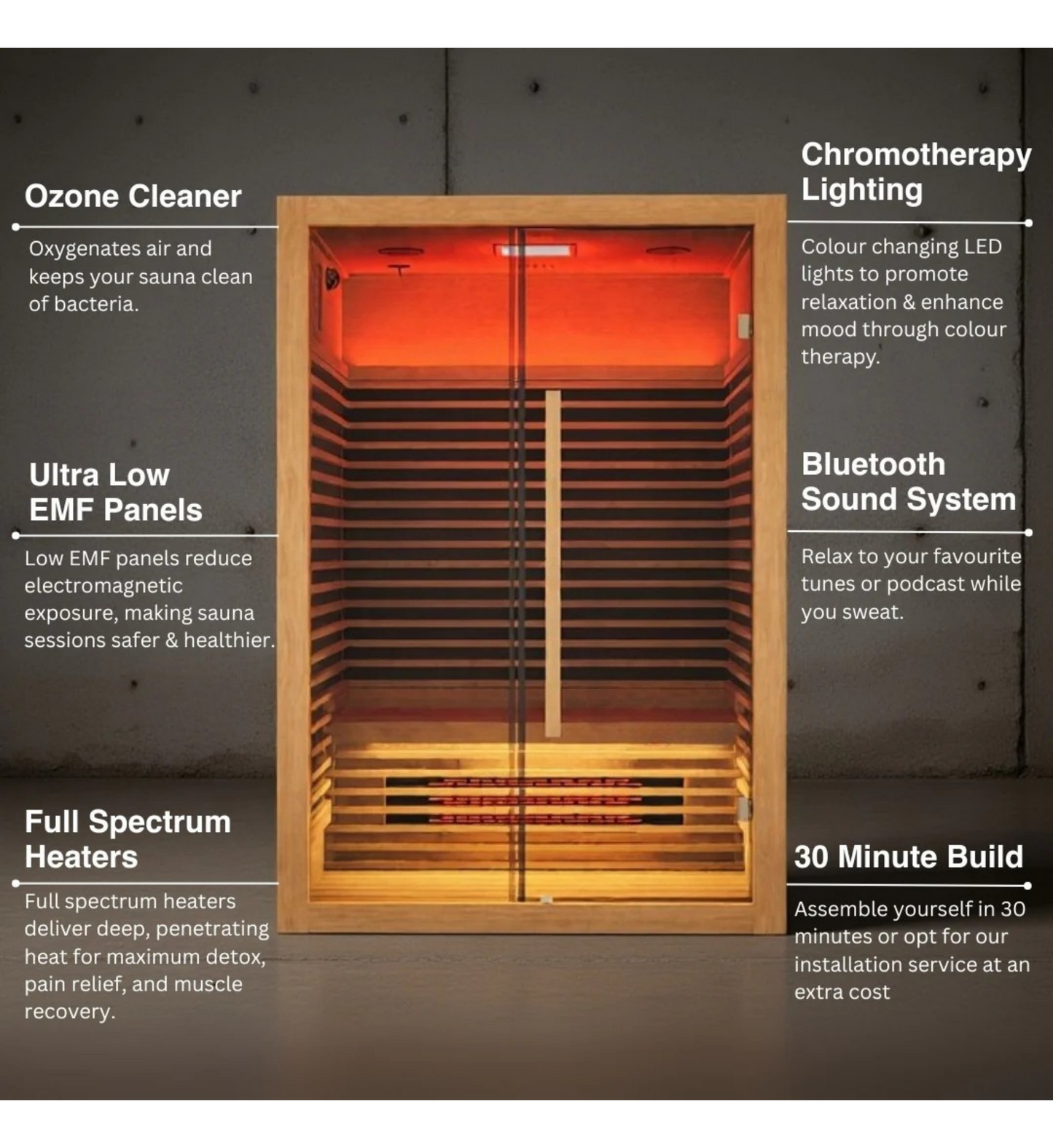 RECOVERY NOVA 2 PERSON INFRARED SAUNA