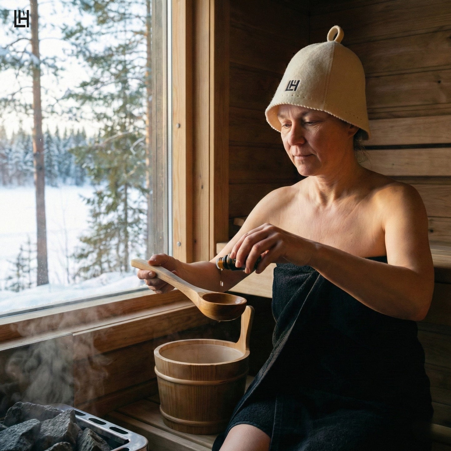 LöylyHaven™ Finnish Wool Sauna Hat