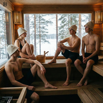 LöylyHaven™ Finnish Wool Sauna Hat