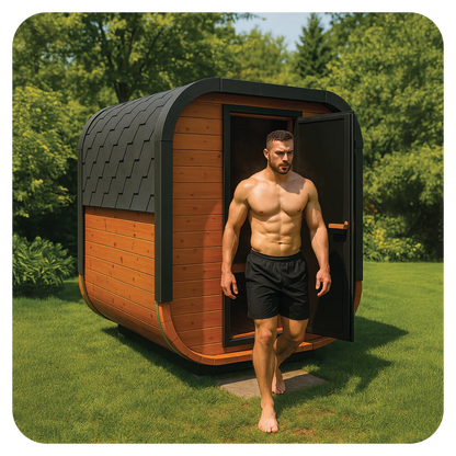RECOVERY SAUNA CUBE -3-4 PERSON OUTDOOR SAUNA